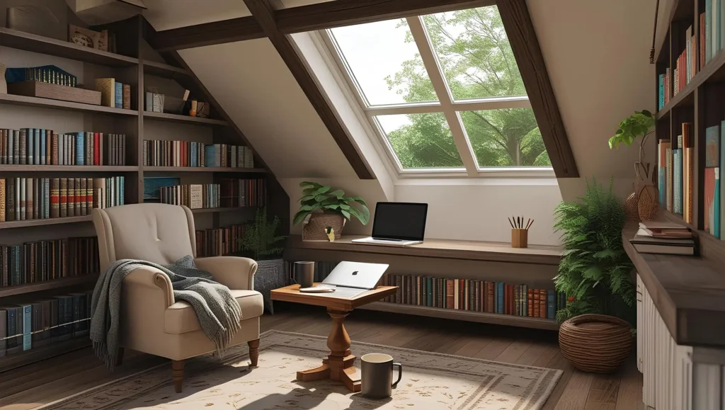 Attic Home office