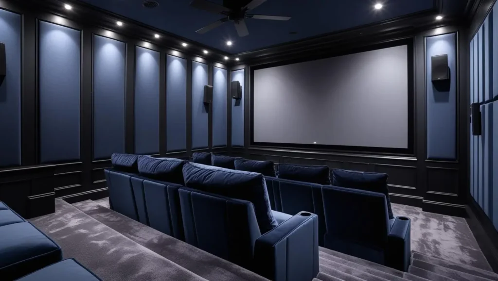 Basement Upgrade Entertainment room