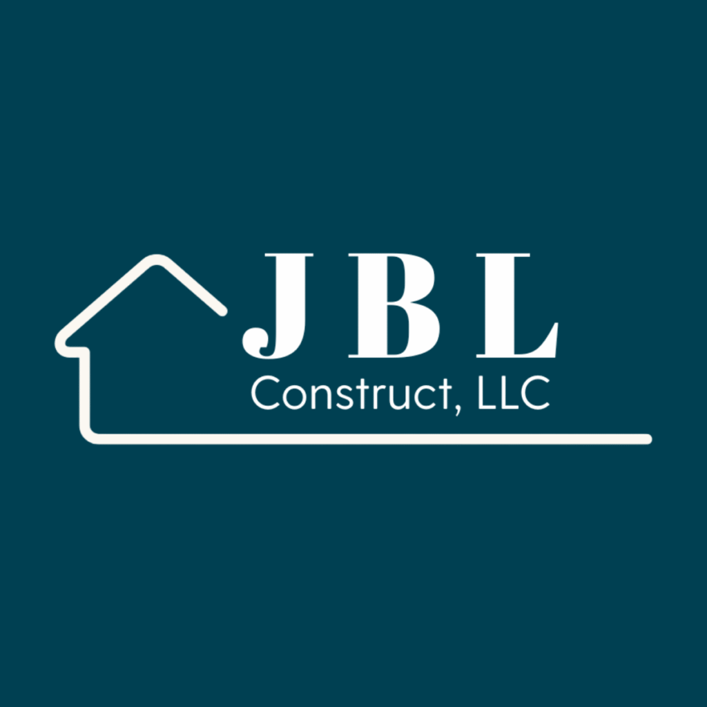 northern va remodeling contractor jbl construct logo agains a dark teal