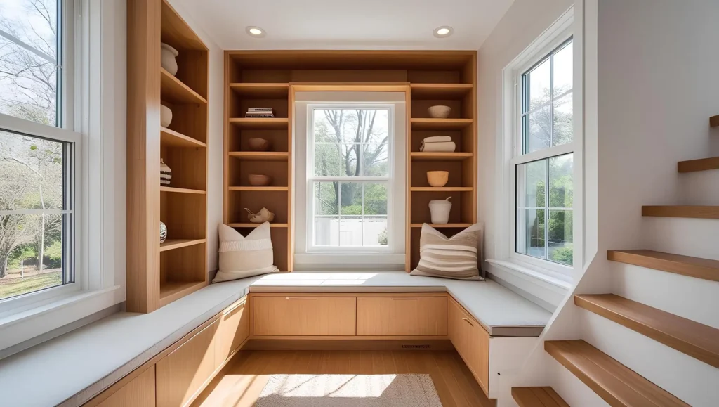 Mudroom upgrade with storage