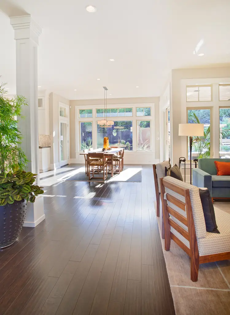 Expanded living room area