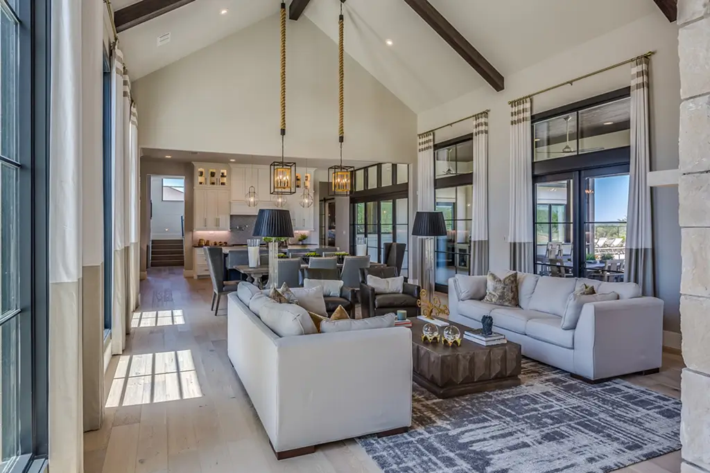 Home addition design integrated into existing home interior