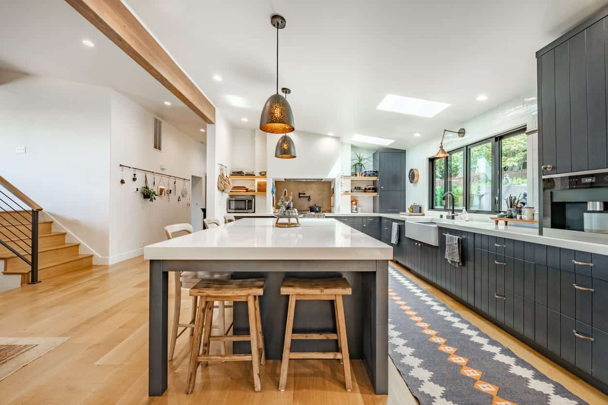 Kitchen extension with added natural light and dining space