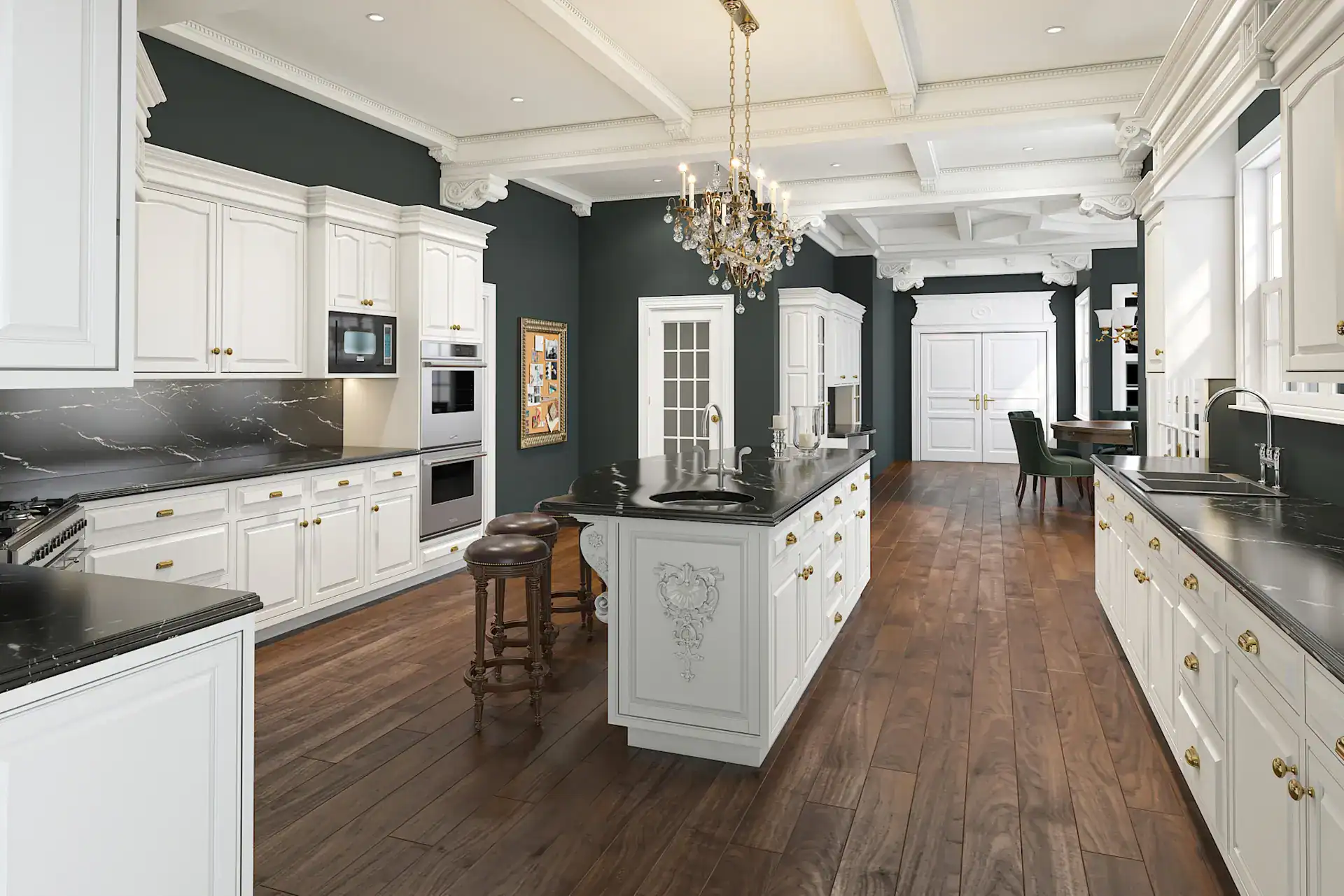 Luxury kitchen remodel with custom cabinetry
