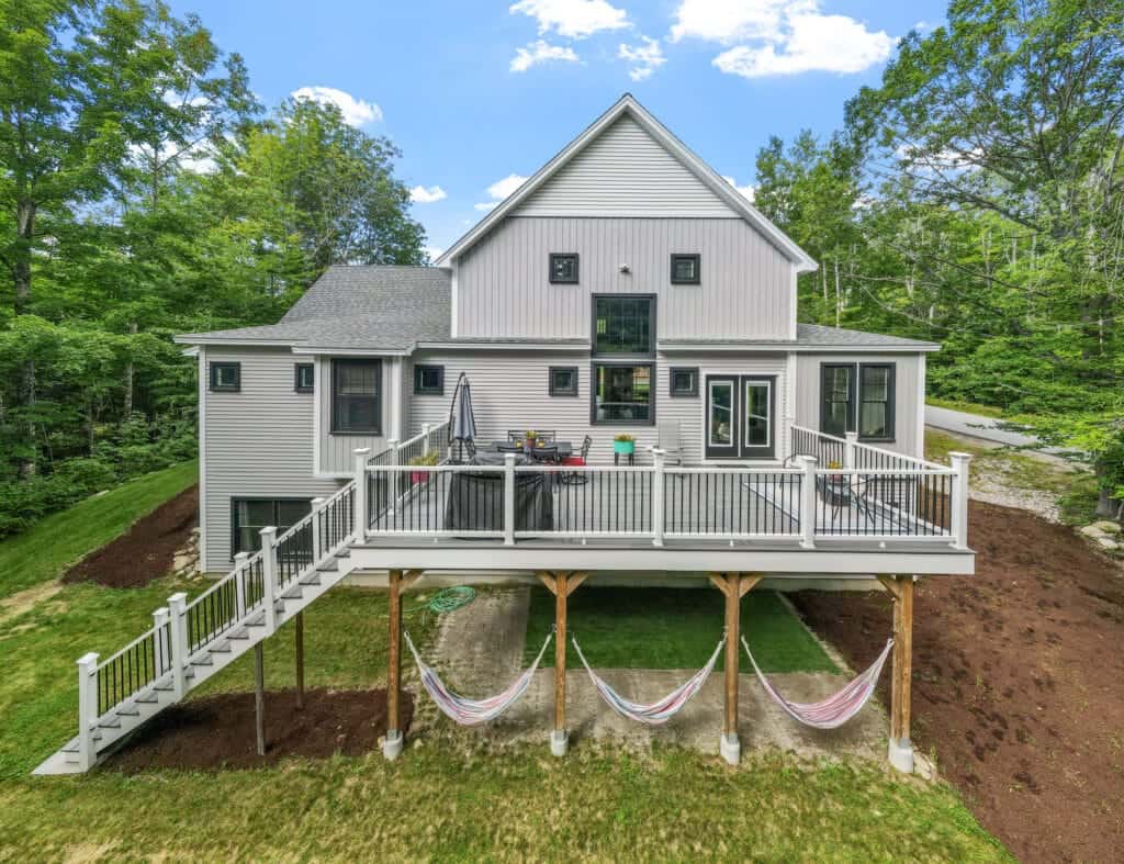 Deck exterior view — attached deck Northern Virginia